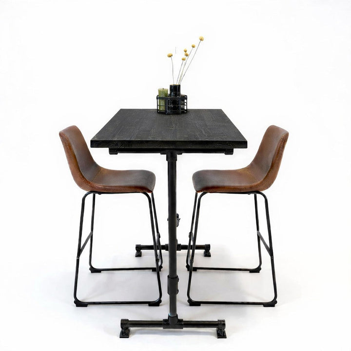 Industriele zwarte bartafel van design85