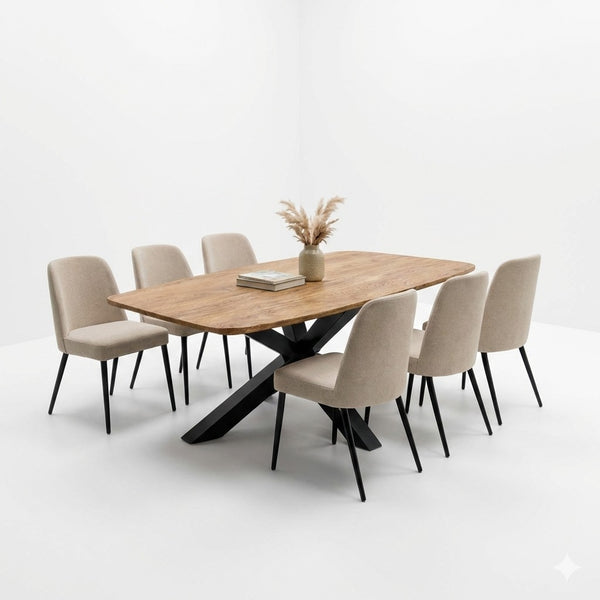 Eettafel deens ovaal Fjord