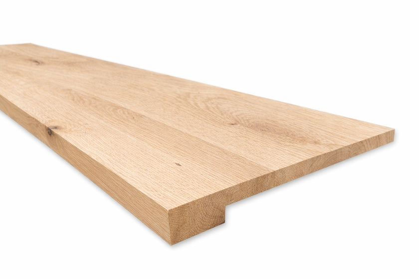 Eiken vensterbank overzet