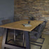 Industriële Eiken Eettafel Bos