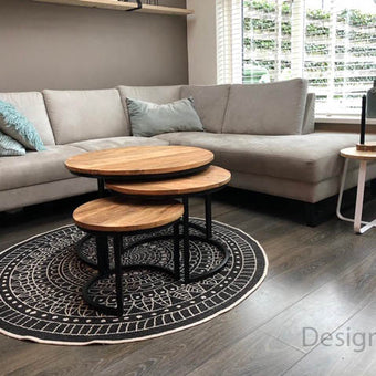 Salontafel Industrieel Rond