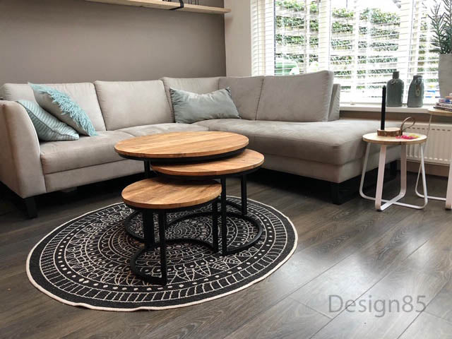 Salontafel Industrieel Rond