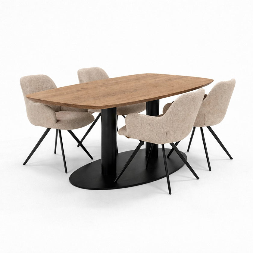 Eettafel deens ovaal Facet