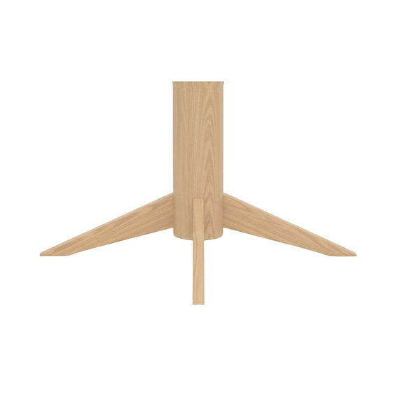 eettafel deens ovaal nexus een voorbeeld van de houten poot die onder het blad zit.