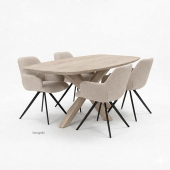 Eettafel deens ovaal Nordic