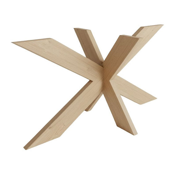 eettafel deens ovaal pillar met houten poot