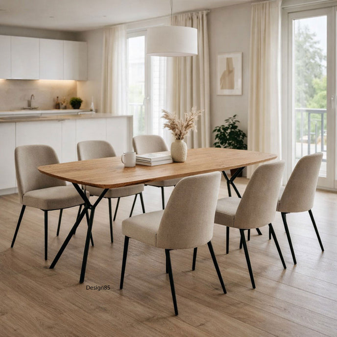 Eettafel deens ovaal Steel