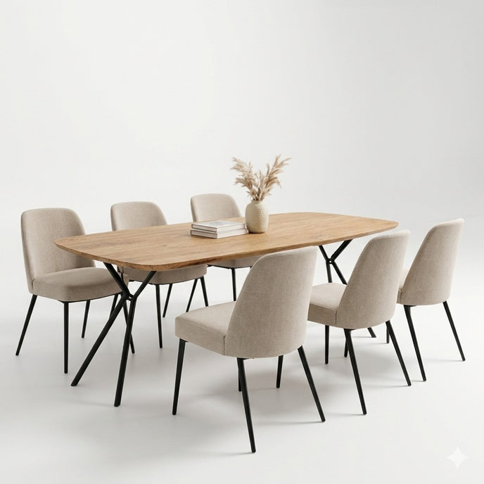 Eettafel deens ovaal Steel