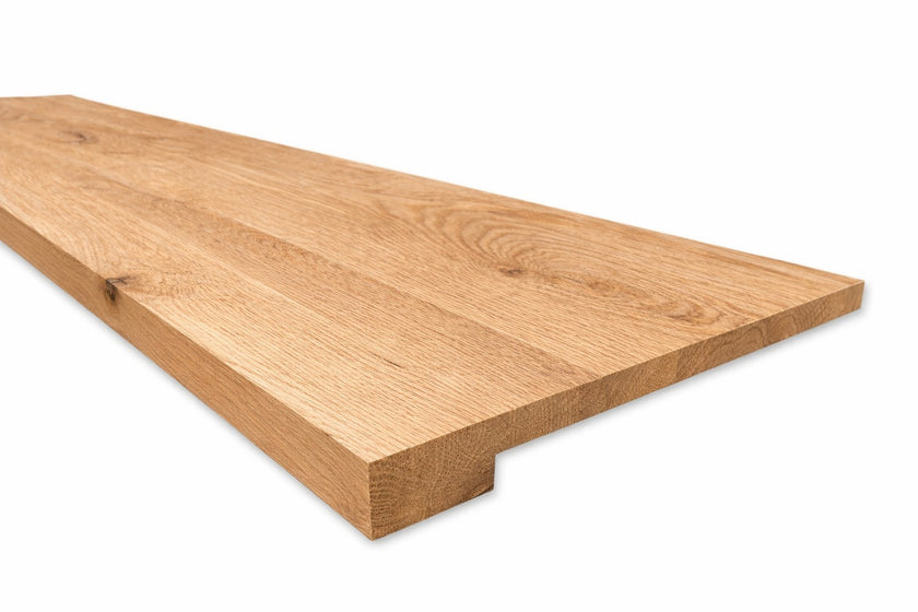 Eiken vensterbank overzet