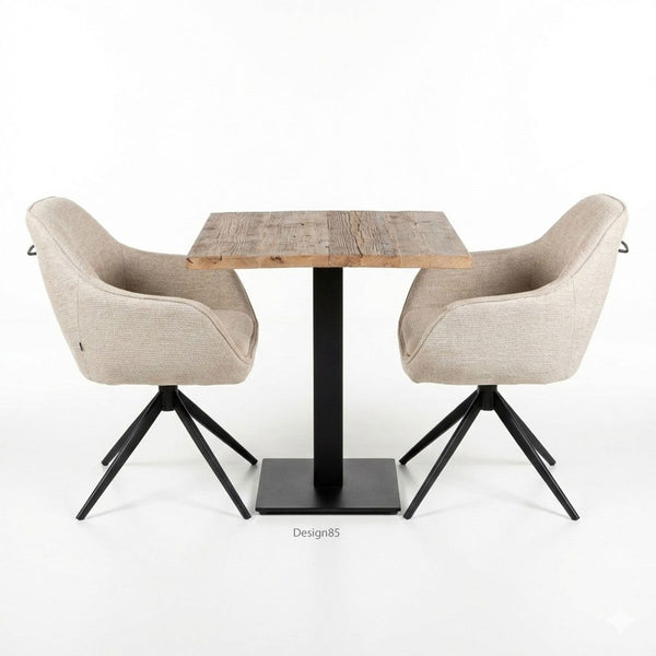 Horeca tafel met een blad van oud steigerhout