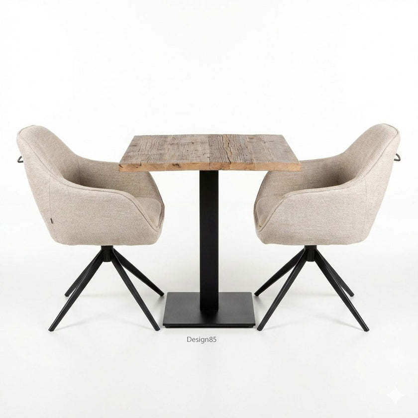 Horeca tafel met een blad van oud steigerhout