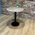 horeca tafel met oud steigerhout met rond blad