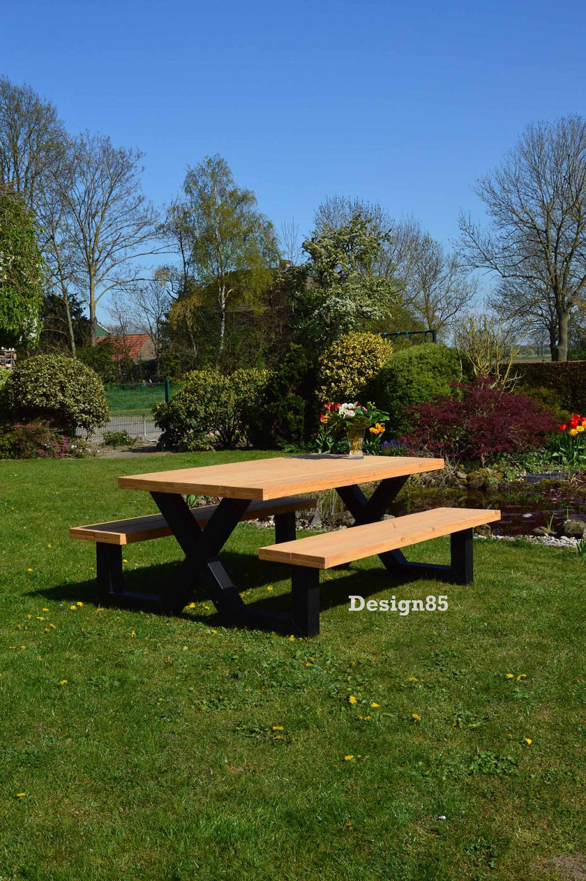 Industriële Douglas Hout Eettafel Picknick