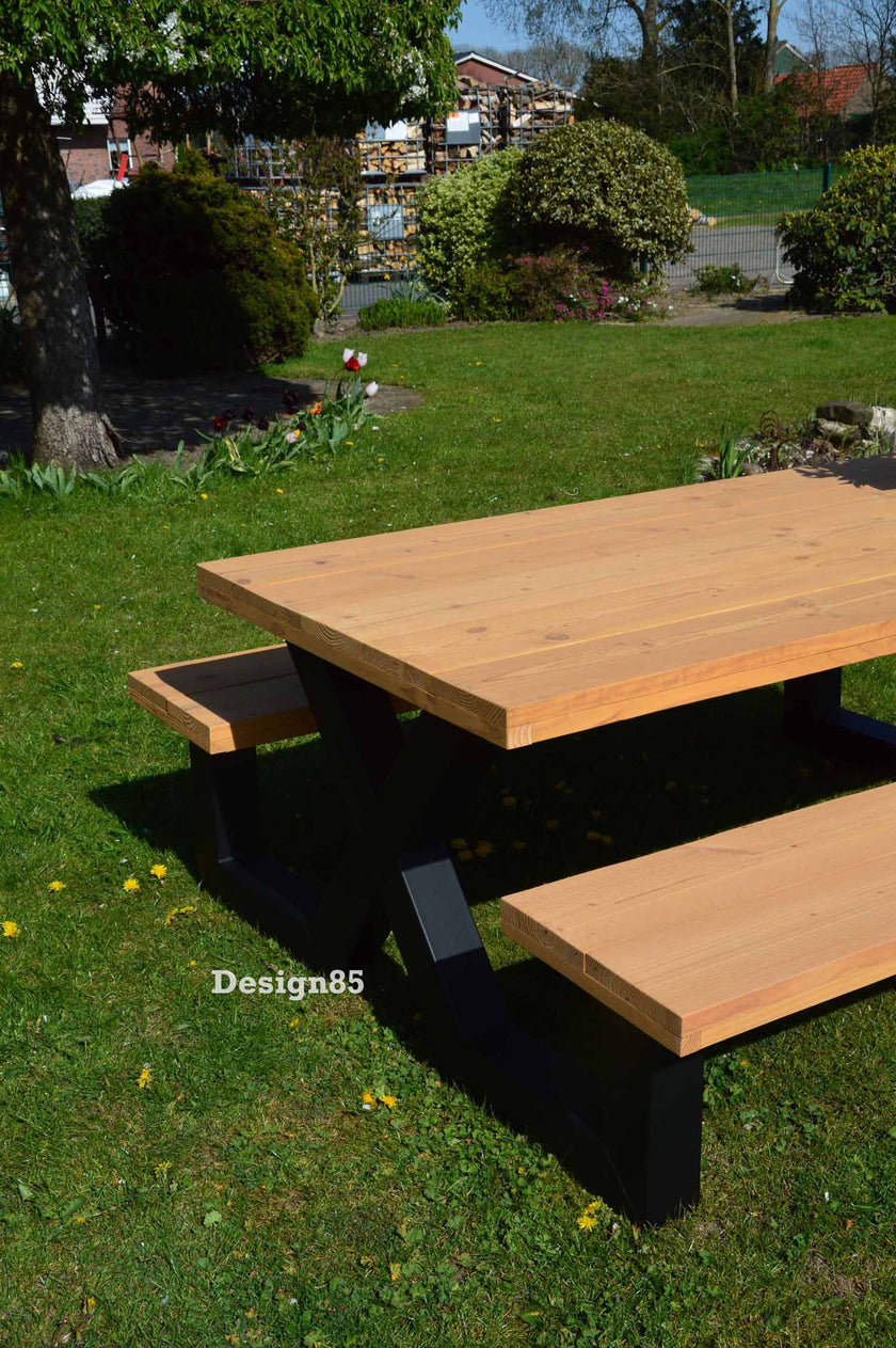 Industriële Douglas Hout Eettafel Picknick