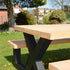 Industriële Douglas Hout Eettafel Picknick