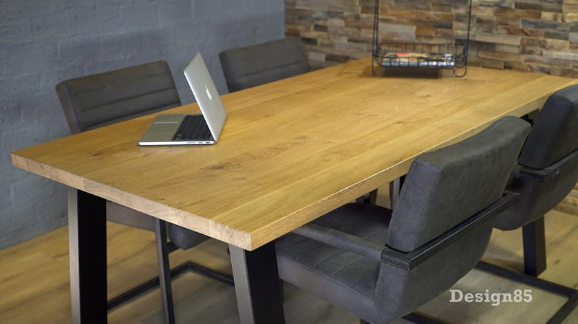 Industriële Eiken Eettafel Continentaal