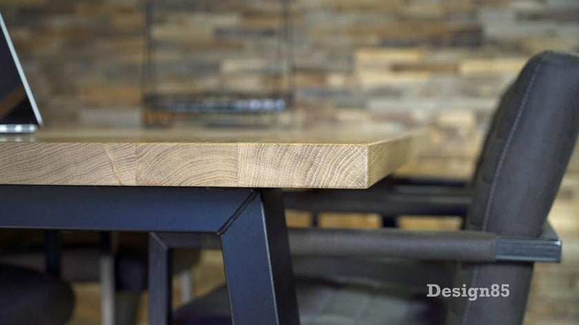 Industriële Eiken Eettafel Continentaal