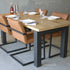 Industriële Eiken Eettafel Hagel