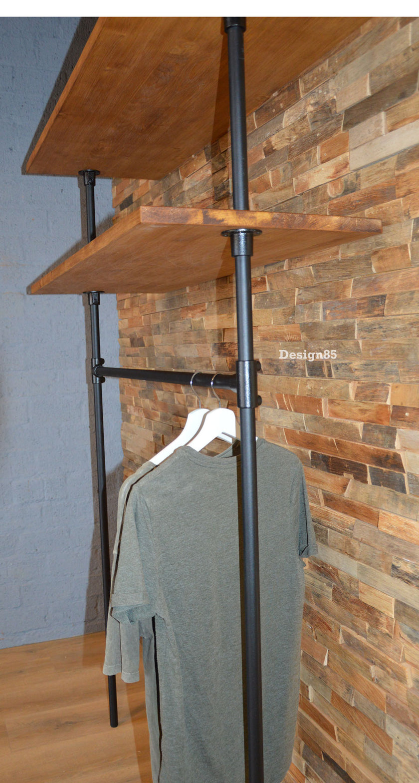 Industriële Kledingkast Zwart