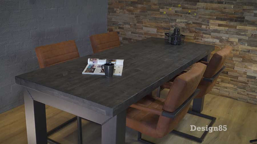 Industriële Steigerhout Eettafel Orkaan