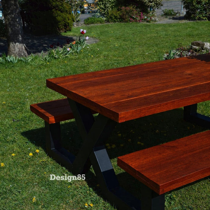 Industriële tuintafel Picknick