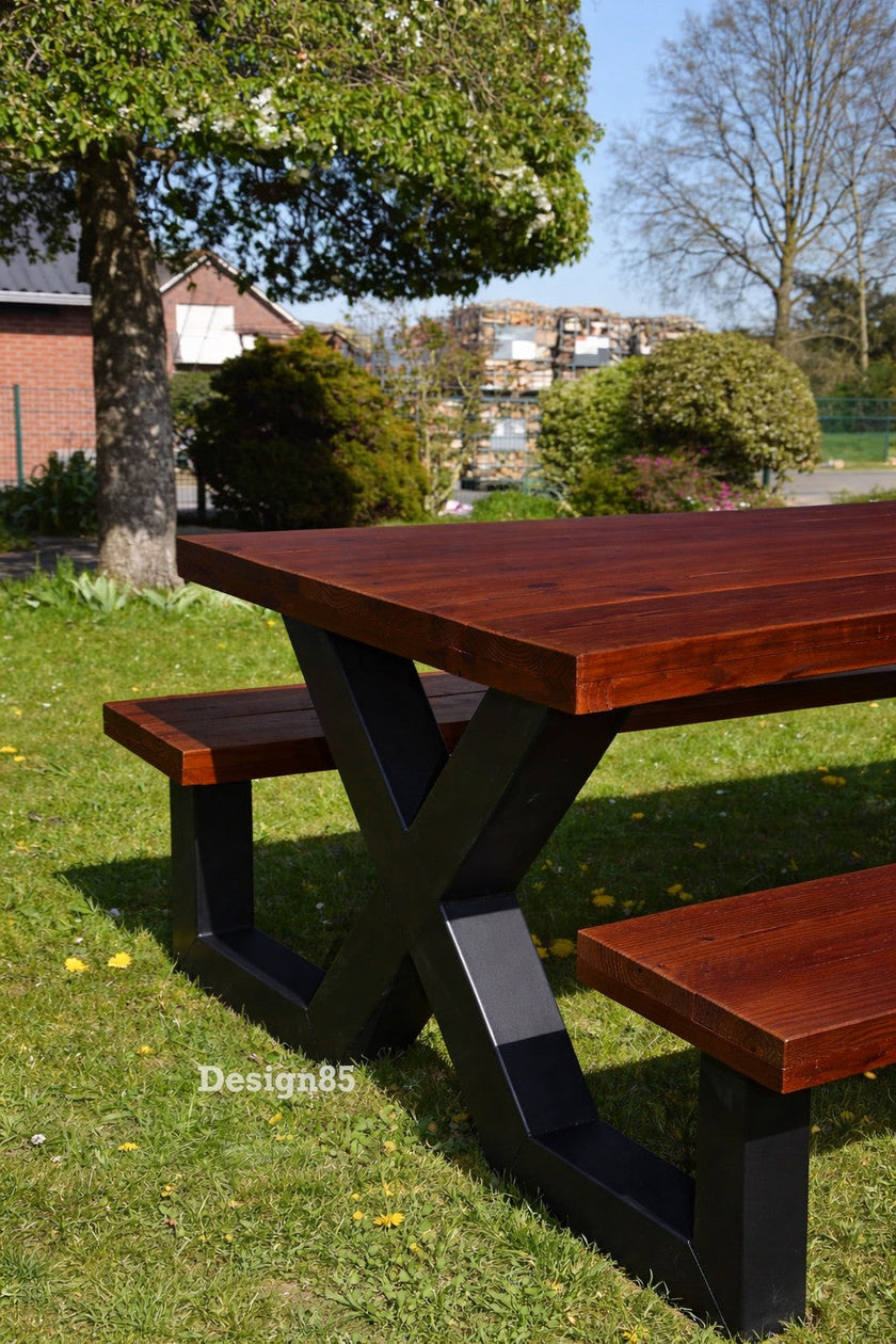 Industriële tuintafel Picknick