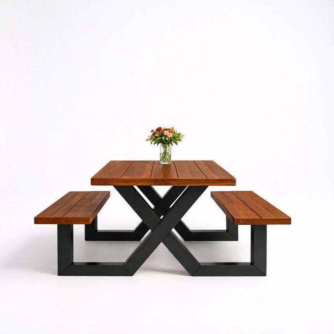 Industriële tuintafel Picknick