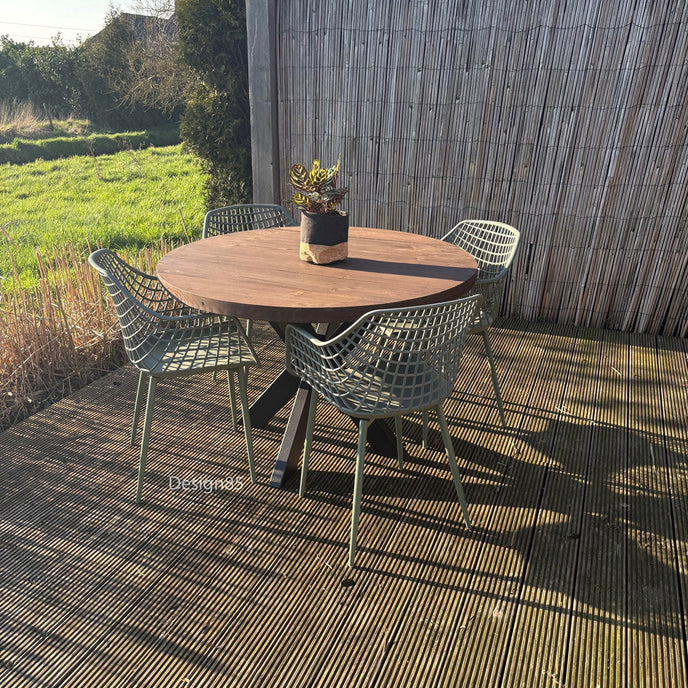 Industriele tuintafel Rond