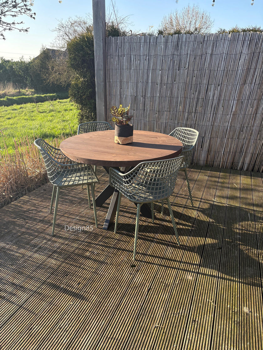 Industriele tuintafel Rond