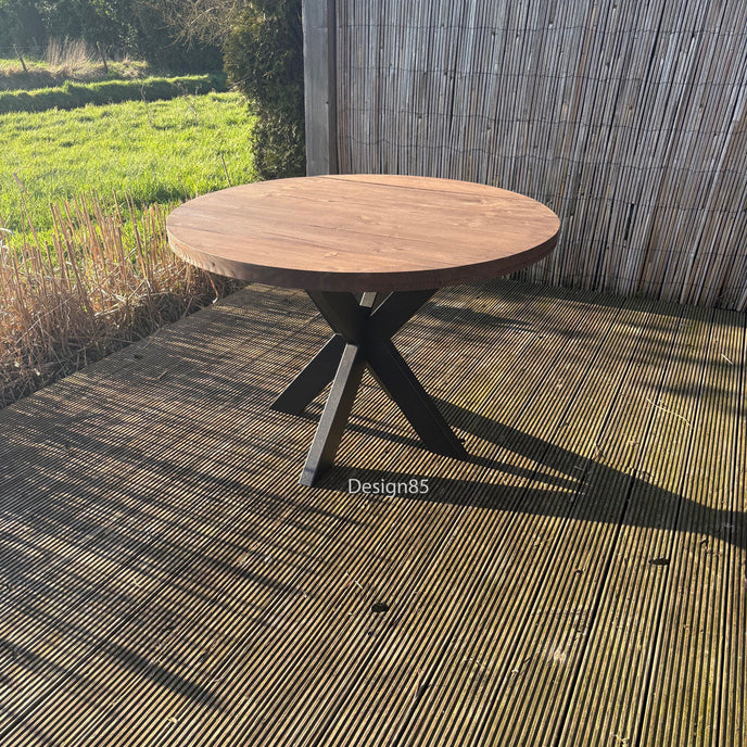 Industriele tuintafel Rond