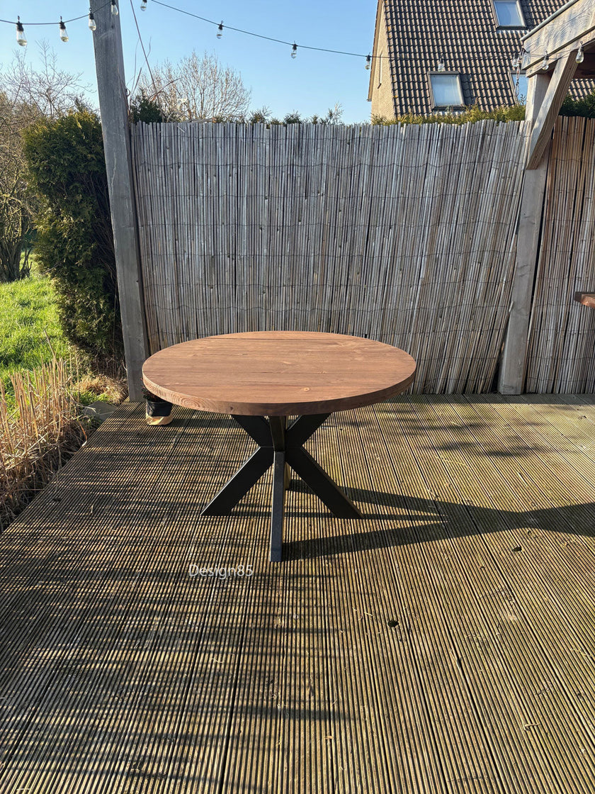 Industriele tuintafel Rond
