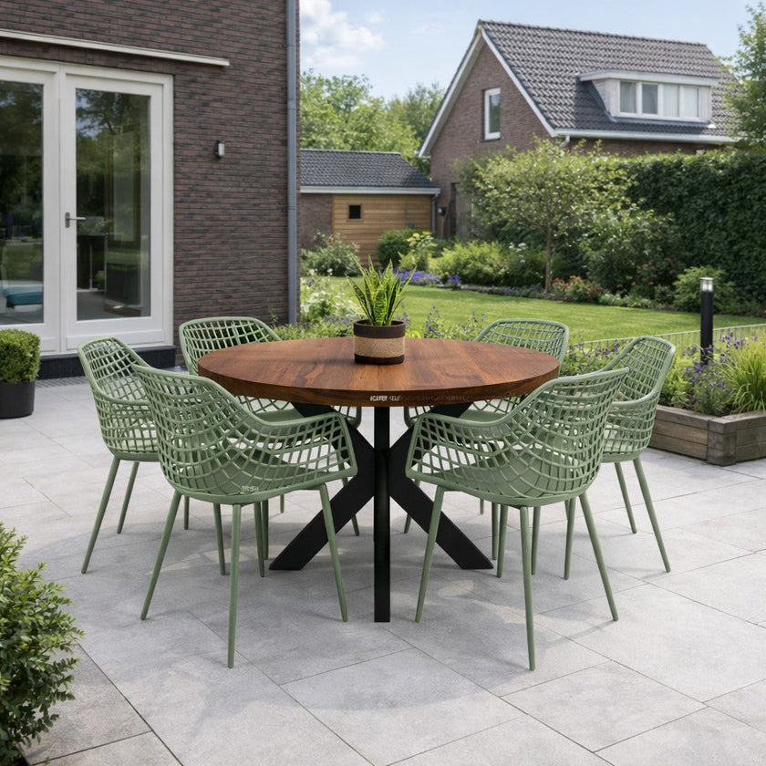 Industriele tuintafel Rond