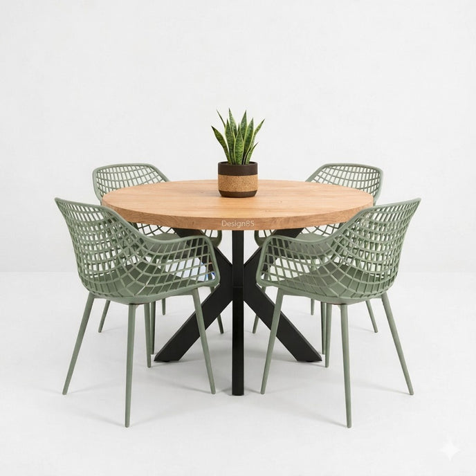 Industriele tuintafel Rond