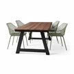 Design85 tuintafel met A-frame onderstel en licht Douglas houten tafelblad studio foto