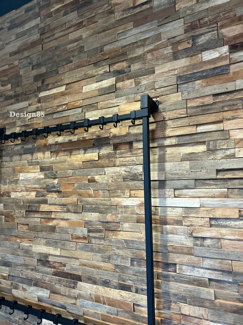 Kapstok Zwart Metaal Hangend