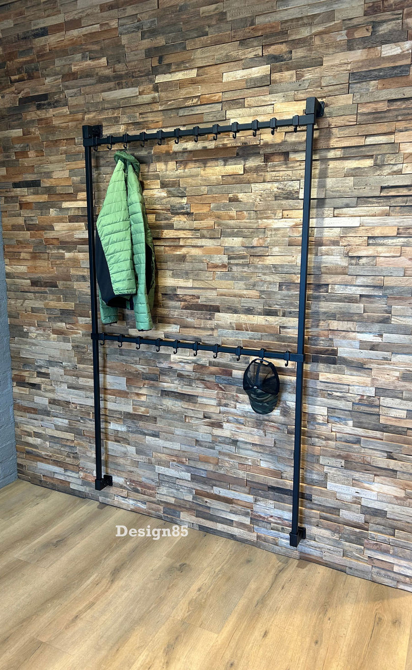 Kapstok Zwart Metaal Hangend