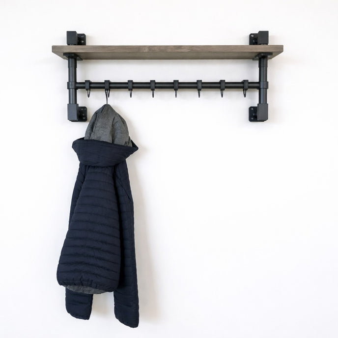 Kapstok zwart metaal Lus