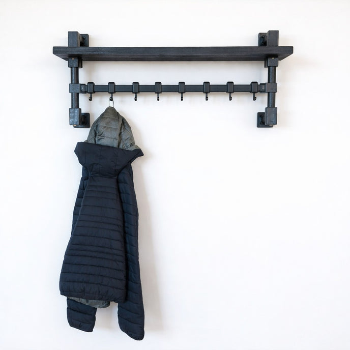 Kapstok zwart metaal Lus