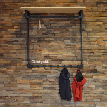 Kapstok Zwart Metaal Stang