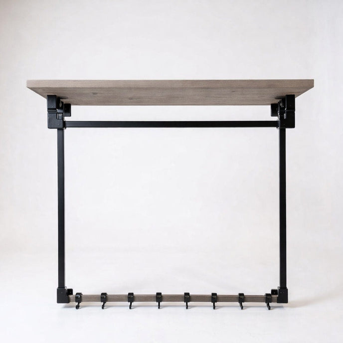 Kapstok zwart metaal Stang