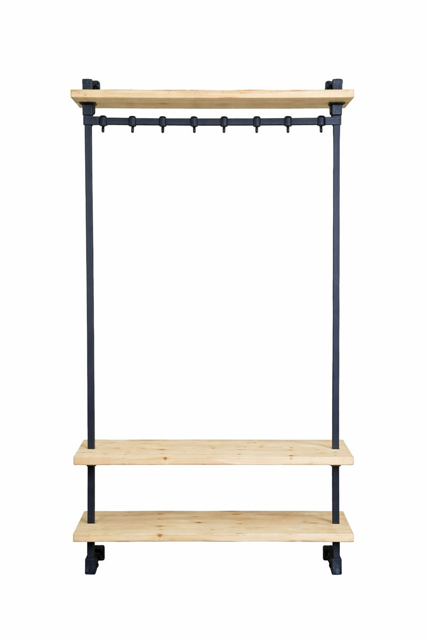 Kapstok zwart metaal Zweef