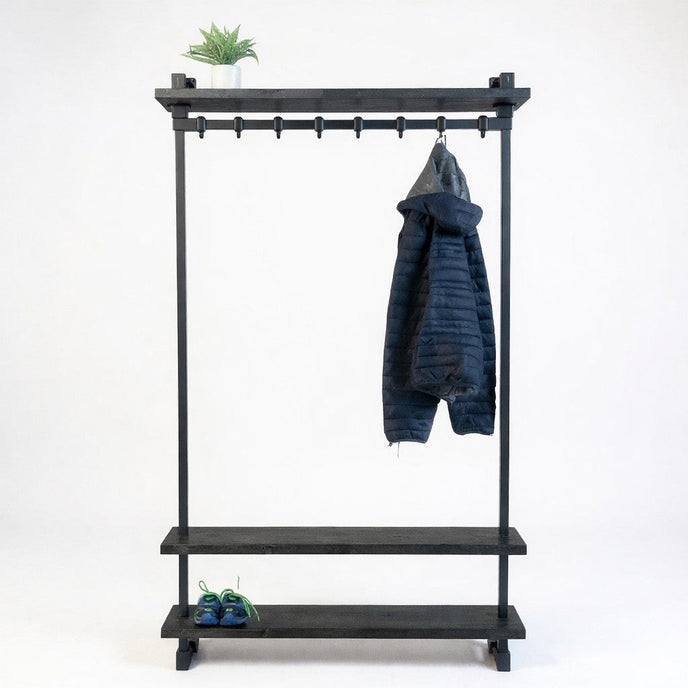 Kapstok zwart metaal Zweef