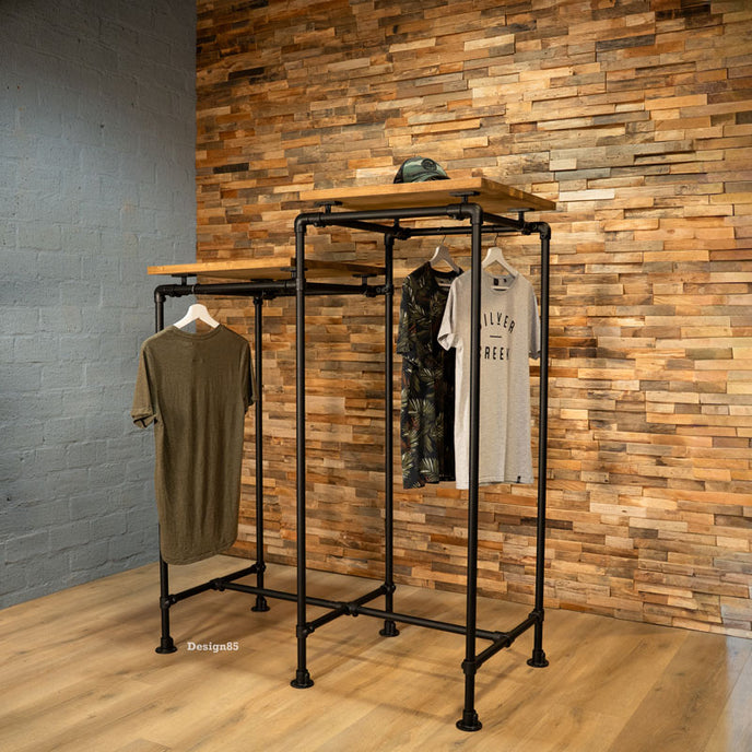 Steigerbuis kledingrek Duo