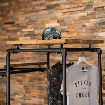 Steigerbuis kledingrek Duo