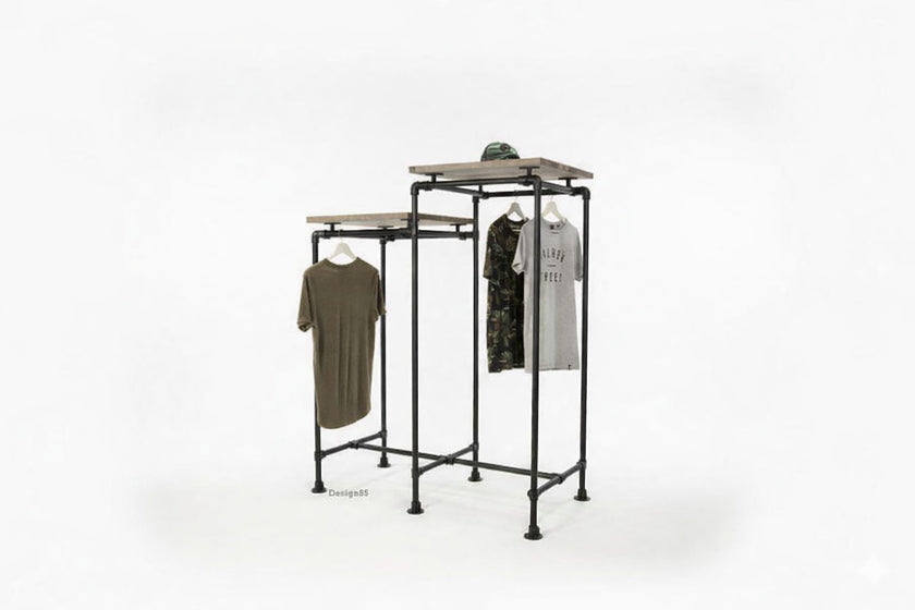 Steigerbuis kledingrek Duo